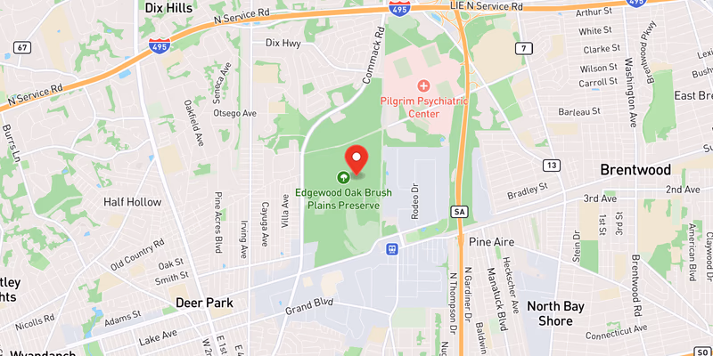 Map of Meadowbrook State Parkway