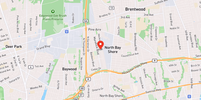 Map showing incident location at 40.7600, -73.2700