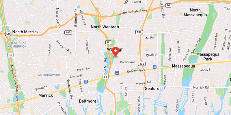 Map showing incident location at 40.6800, -73.5100
