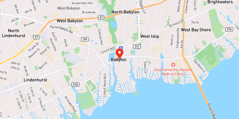 Map showing incident location at 40.6957, -73.3251