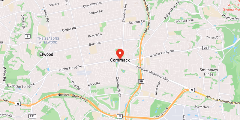 Map showing incident location at 40.8429, -73.2929