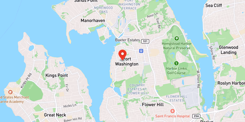 Map of Port Washington