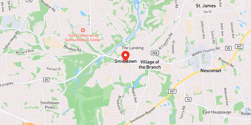 Map showing incident location at 40.8554, -73.2007
