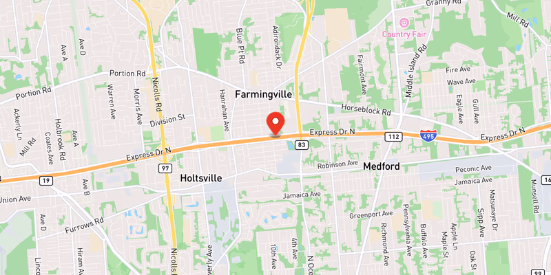 Map showing incident location at 40.8230, -73.0265
