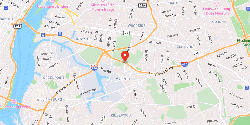 Map showing incident location at 40.7300, -73.9118