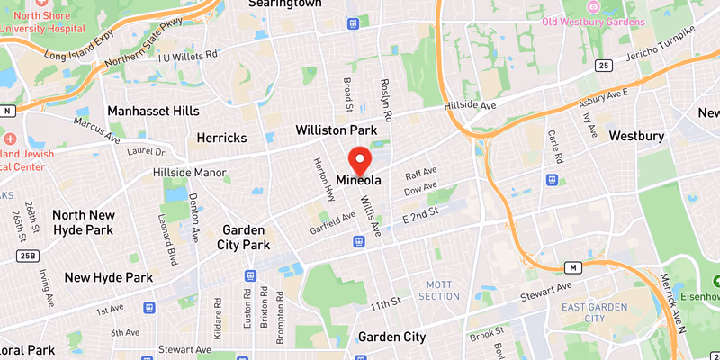 Map showing incident location at 40.7493, -73.6404