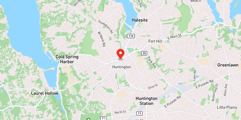 Map showing incident location at 40.8711, -73.4263