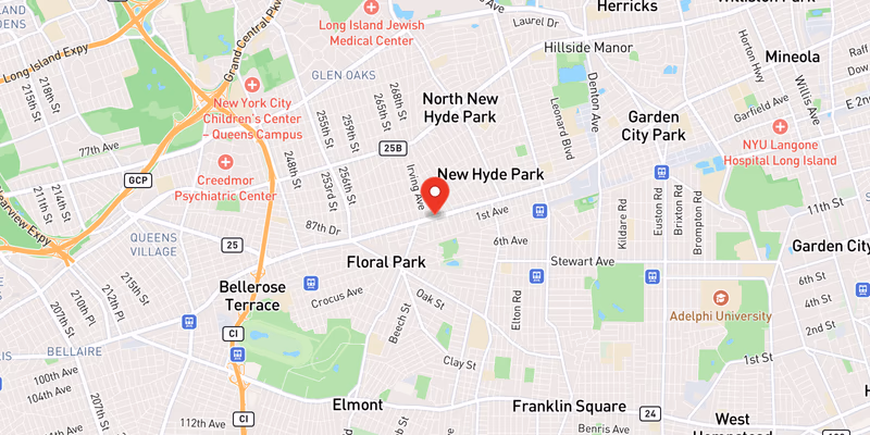 Map showing incident location at 40.7300, -73.6971