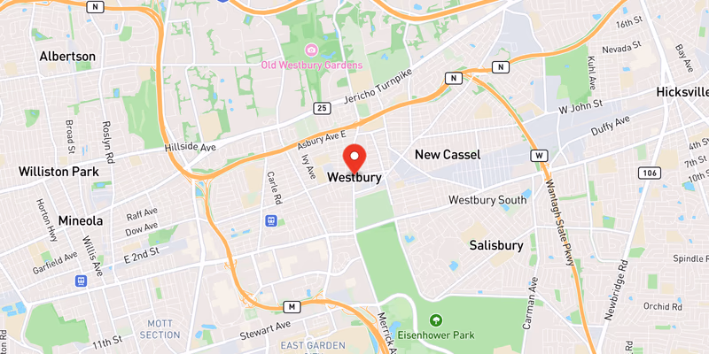 Map showing incident location at 40.7557, -73.5876