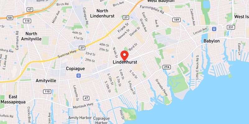 Map showing incident location at 40.6868, -73.3737
